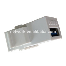 New arrival 180 degree USB keystone jack,high speed usb 3.0 keystone jack